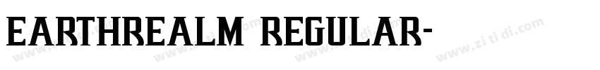 Earthrealm Regular字体转换